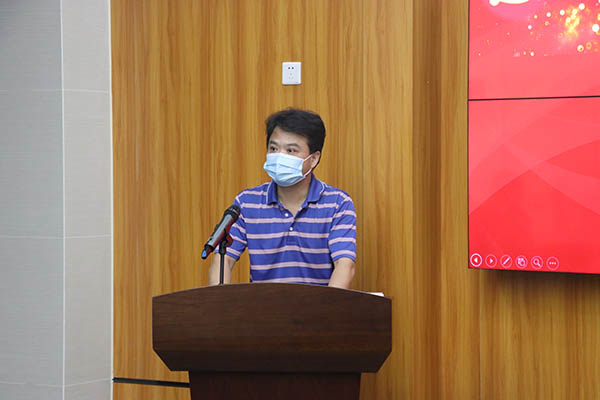 党委书记陆凯阳表态发言